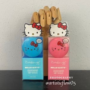 NEW! Limited The Crème Shop Hello Kitty Macaron Lip Balm Set of Two Flavors